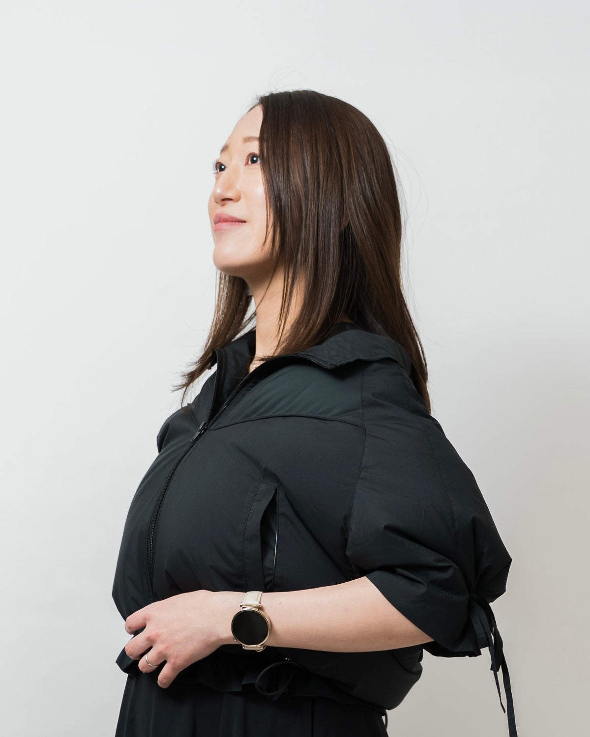 妊婦さんがfanqloを着ている画像